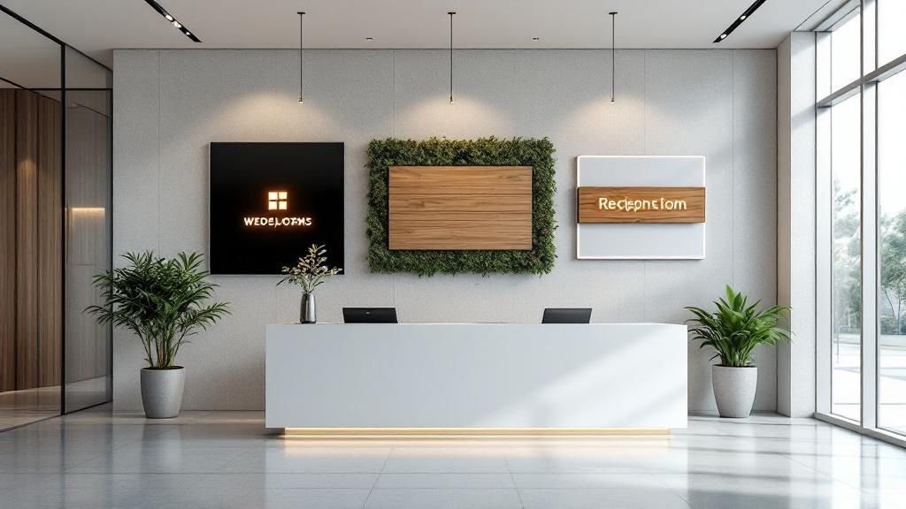 7 Fresh Reception Signage Ideas for 2025