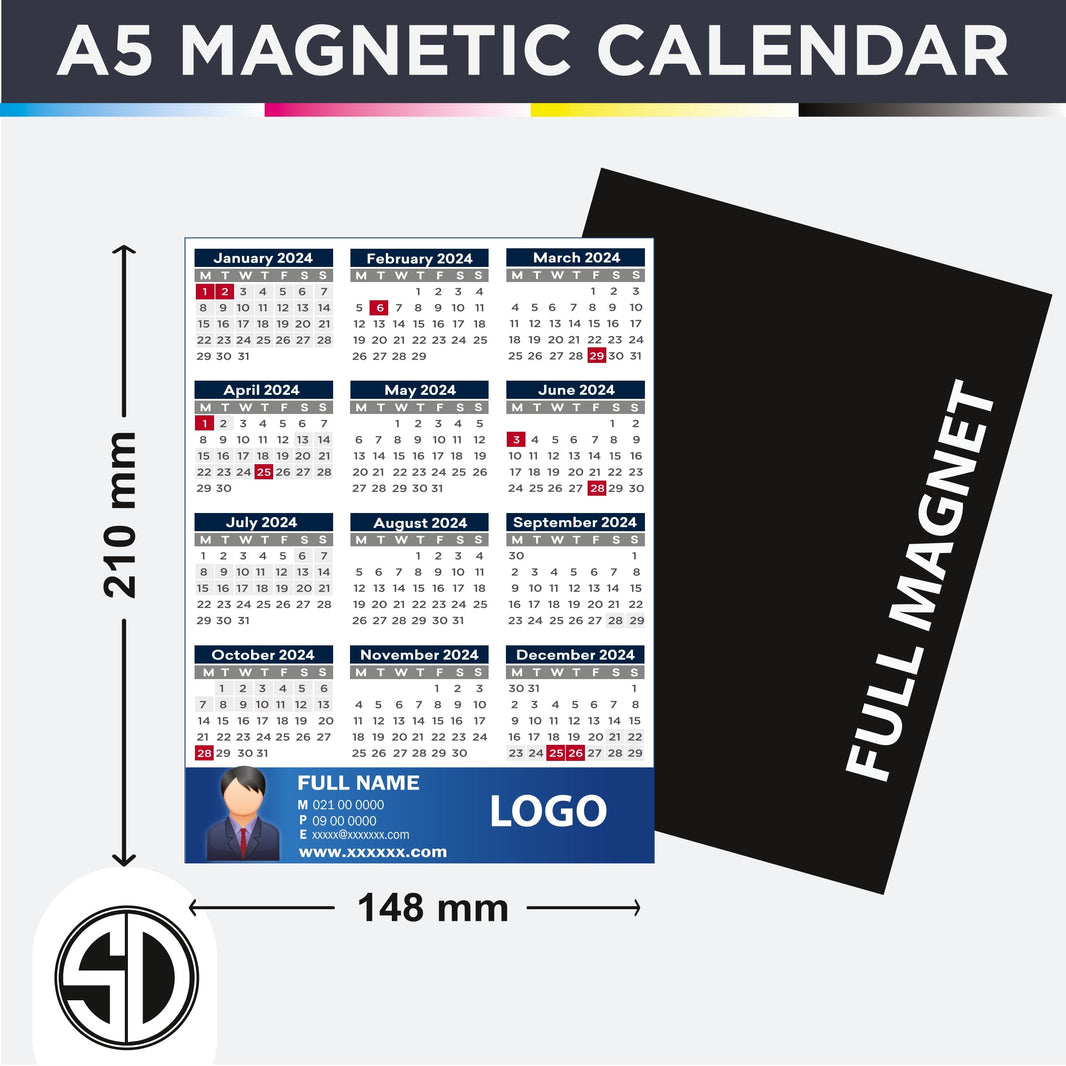 A5 Magnetic Calendars