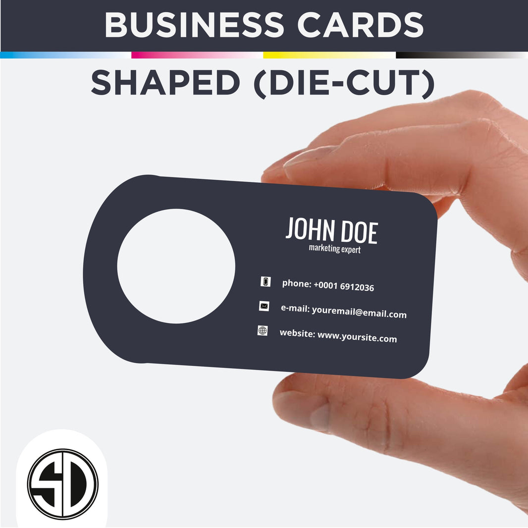 Shaped Business card 90x55mm