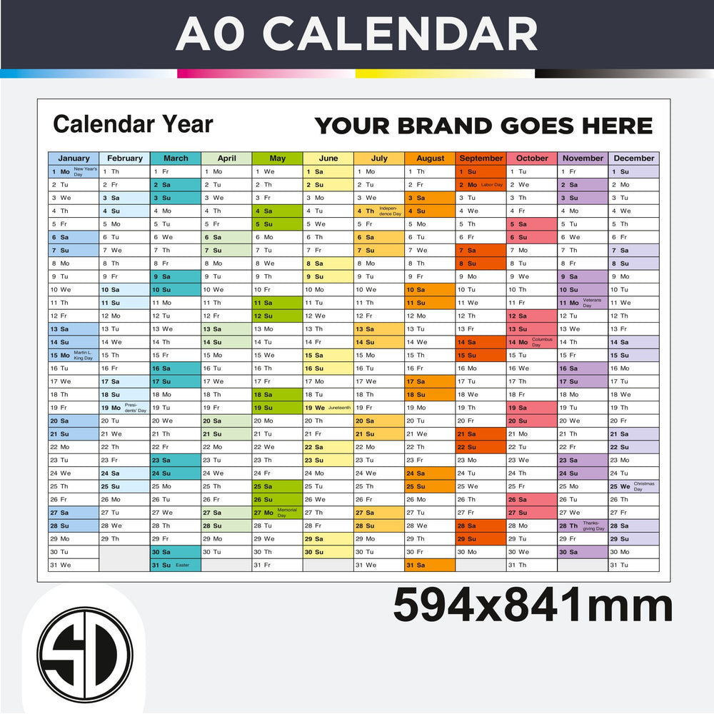 A1 Calendars Single Sided